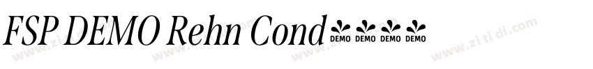 FSP DEMO Rehn Cond字体转换 FSP DEMO Rehn Cond字体转换